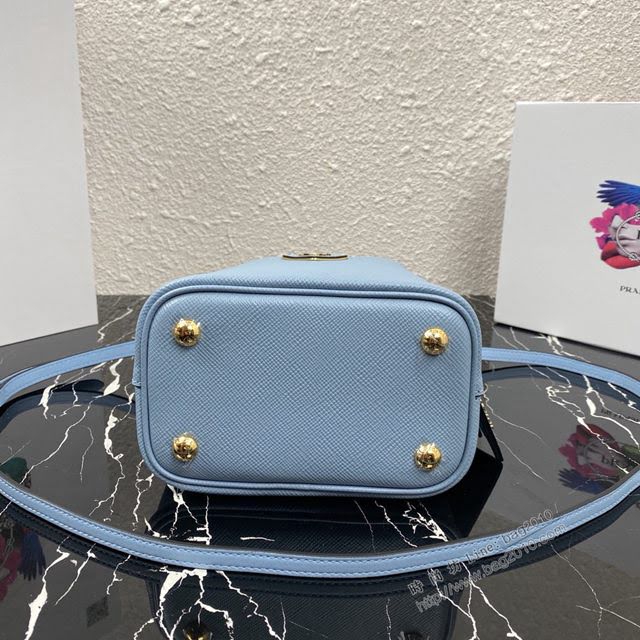 prada女包 普拉達專櫃經典爆款桶包 1BA217 Prada迷你號手提包 Prada Saffiano皮肩背包  pyd2272